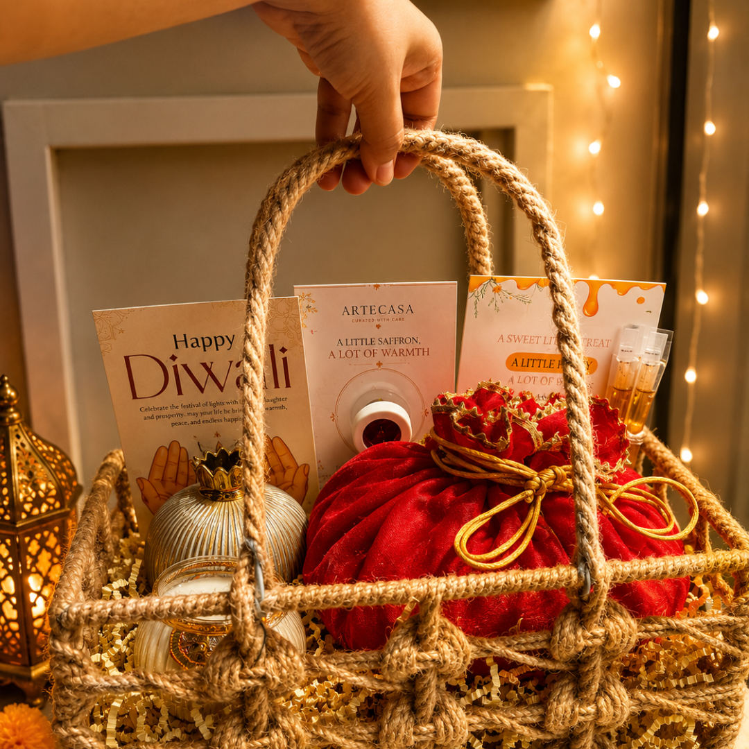 Utsav Jute Net Festive Gift Basket