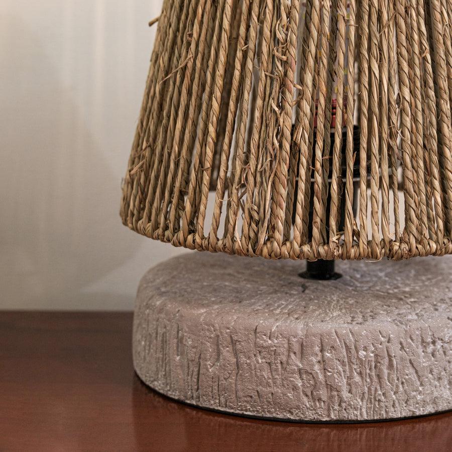 Modern Decorative Table Lamp | Rope Resin Table Lamp for Bedroom Side Table | Night Lamp