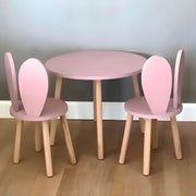 Elegant Study Table with 2 Chairs and1 Table Kids Furniture