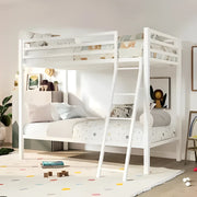 Elegant Modern Handmade Twin-Size Bunk Bed for Kids