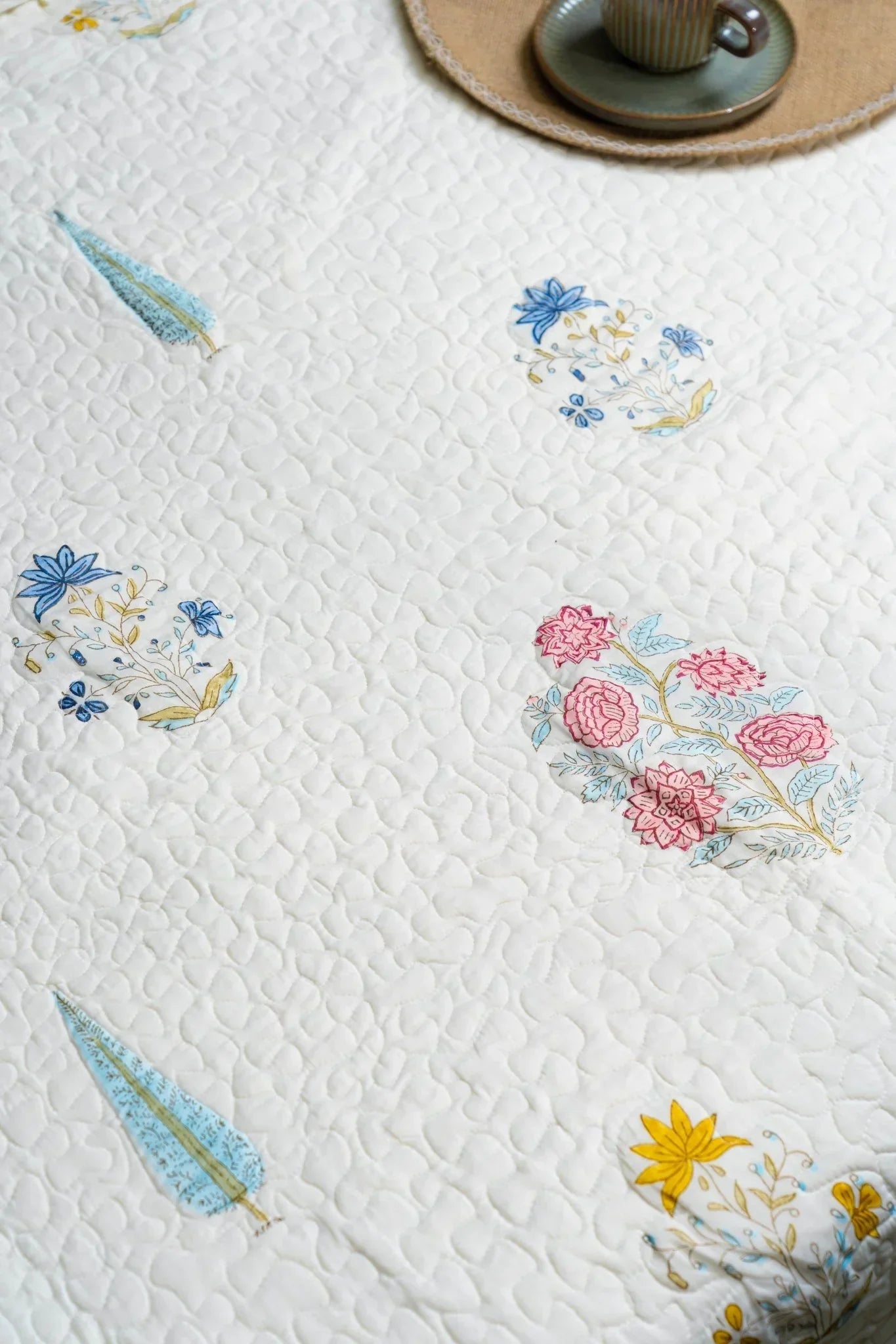 Champa Saanjh Quilted Bed Cover