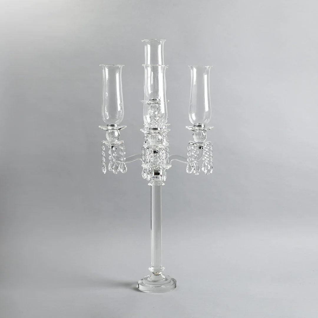 Toran 5-Arms Crystal Candelabra