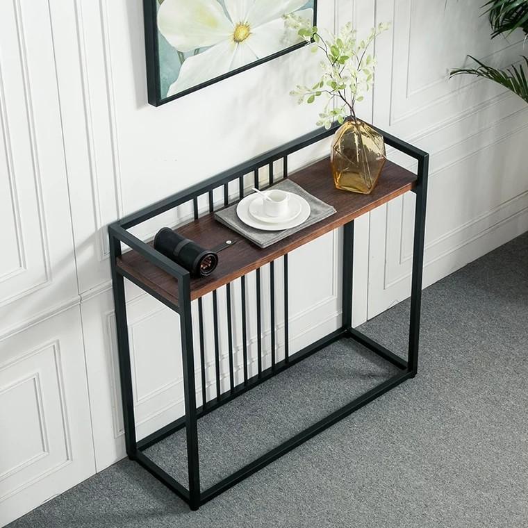 Rome Wooden Console Table | Modern Mango Wood Hallway Table for Living Room