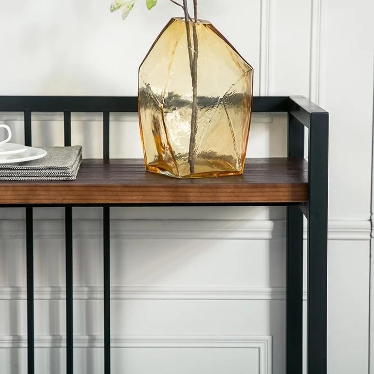 Rome Wooden Console Table | Modern Mango Wood Hallway Table for Living Room