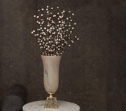 Sahara Jewel Flower Vase | Gold Finished