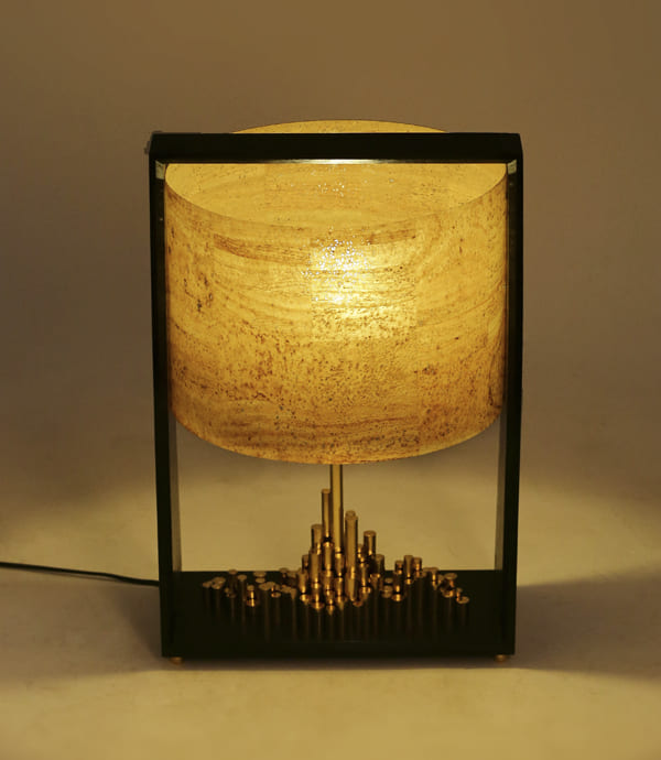 City Of Light | Cork Sheet, Wood And Brass