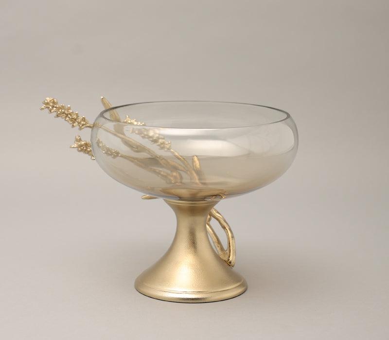 Whispering Wheat Footed Bowl