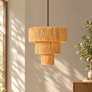 Noklak Rafia Pendant Lamp | Handcrafted Raffia Ceiling Lamp