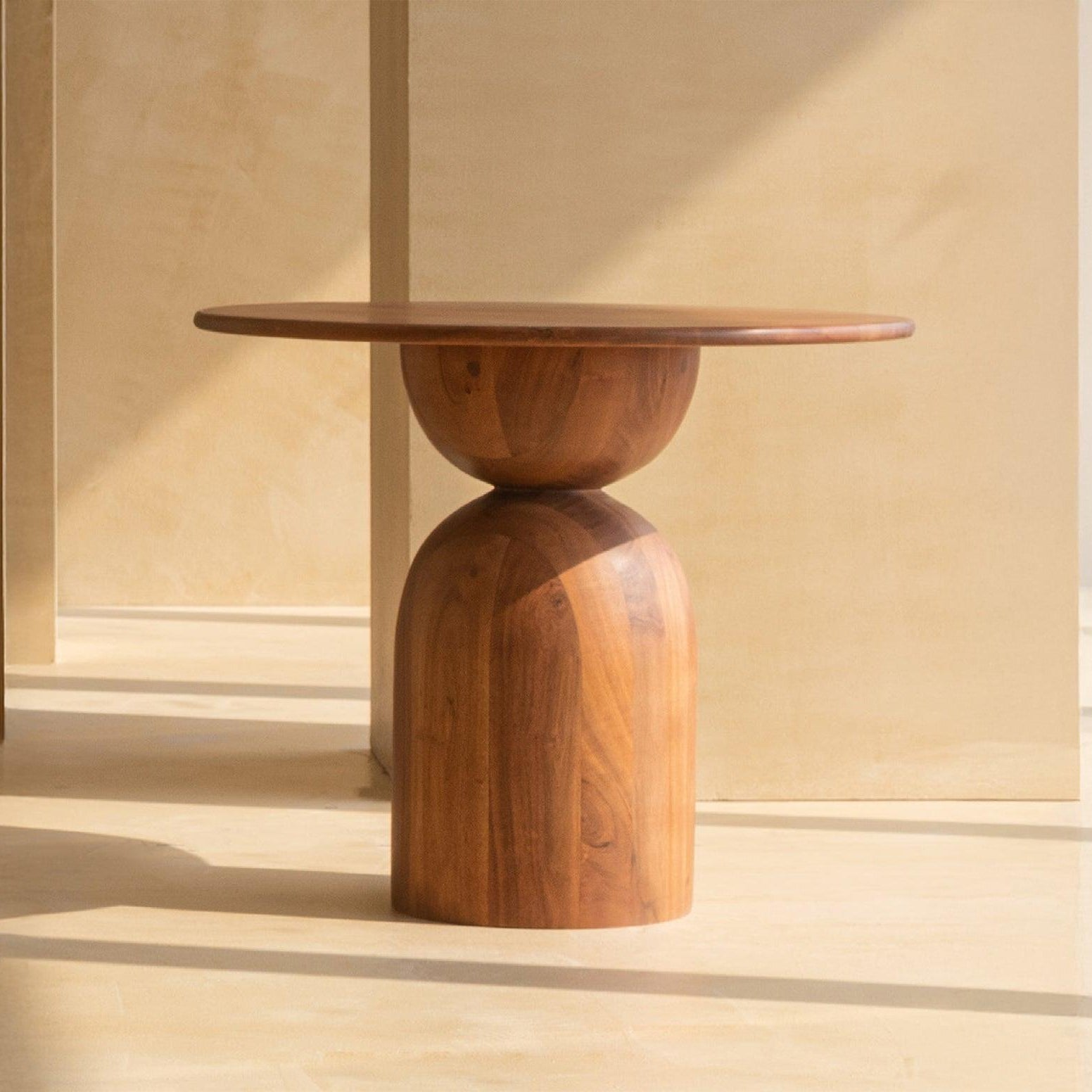 Abacus Coffee Table | Acacia Wood Center Table for Living Room | Designer Tea Table