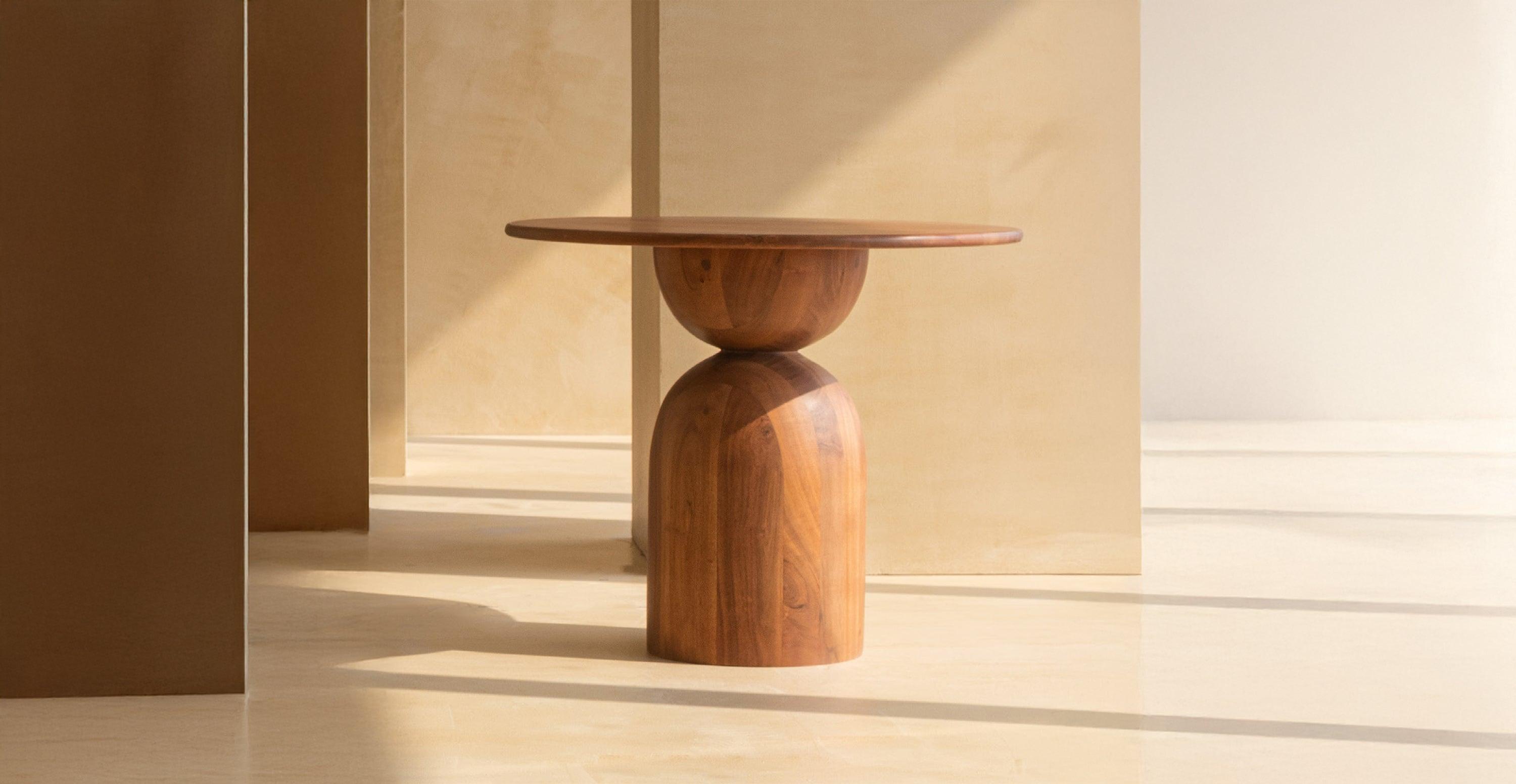 Abacus Coffee Table | Acacia Wood Center Table for Living Room | Designer Tea Table