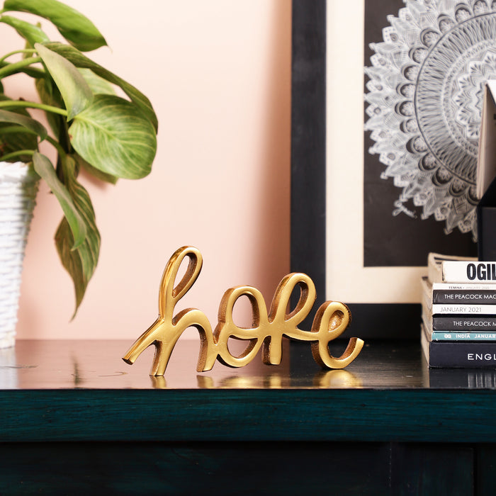 Tabletop FreeStanding | Sign - Hope - Gold