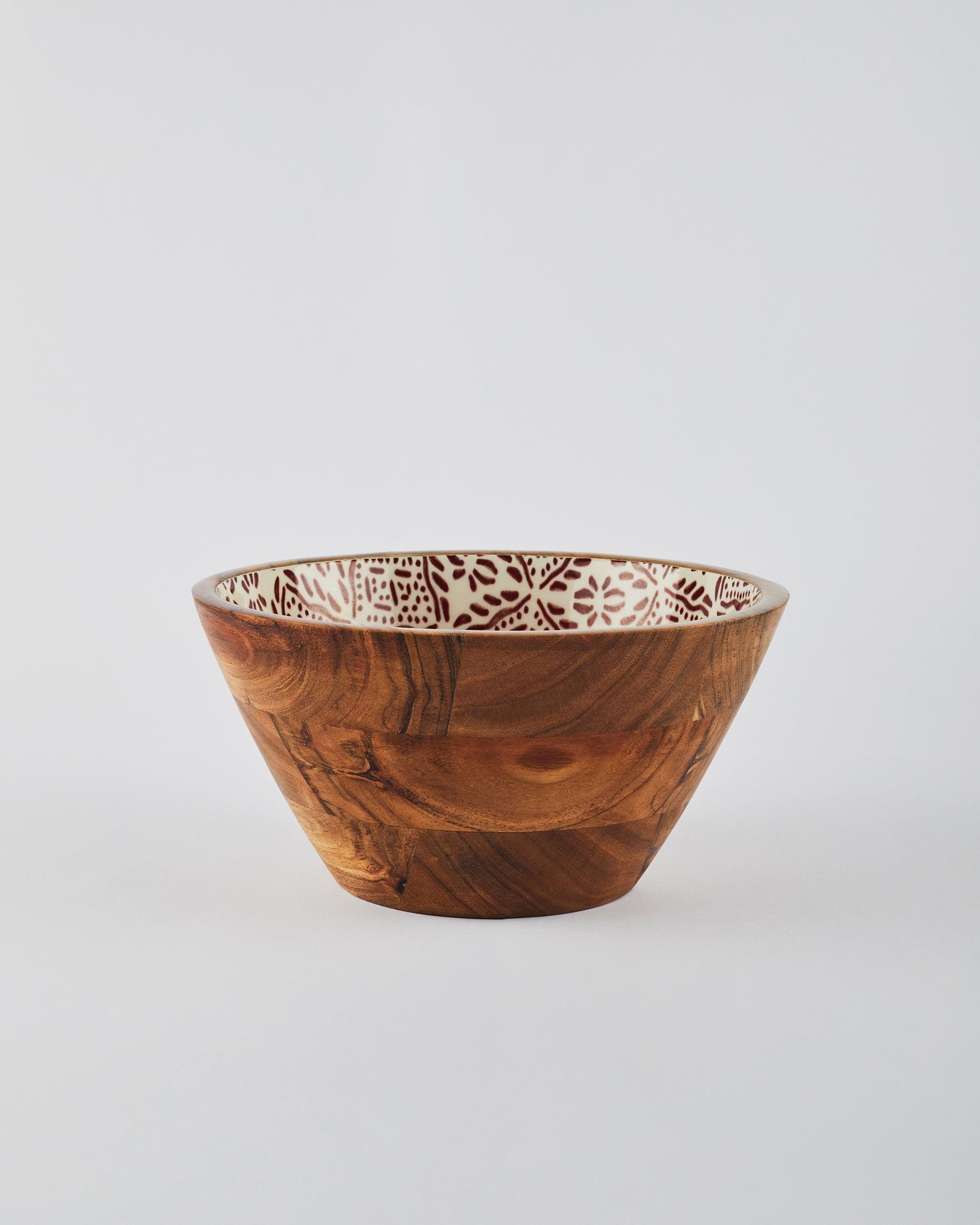 Tuli Wooden Salad Bowl | Handcrafted Eco-Friendly Serving