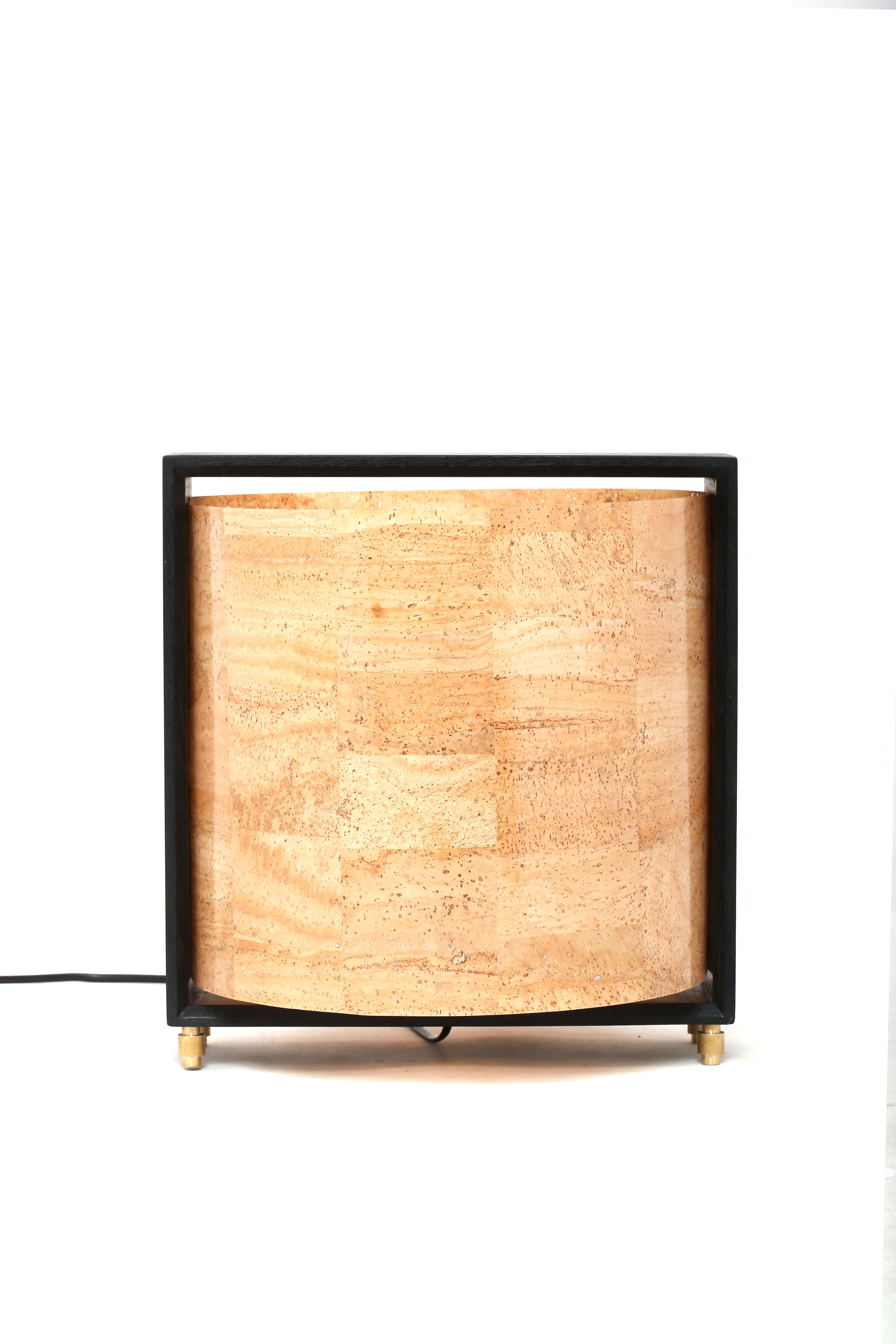 Light Well | Cork Sheet, Wood And Brass