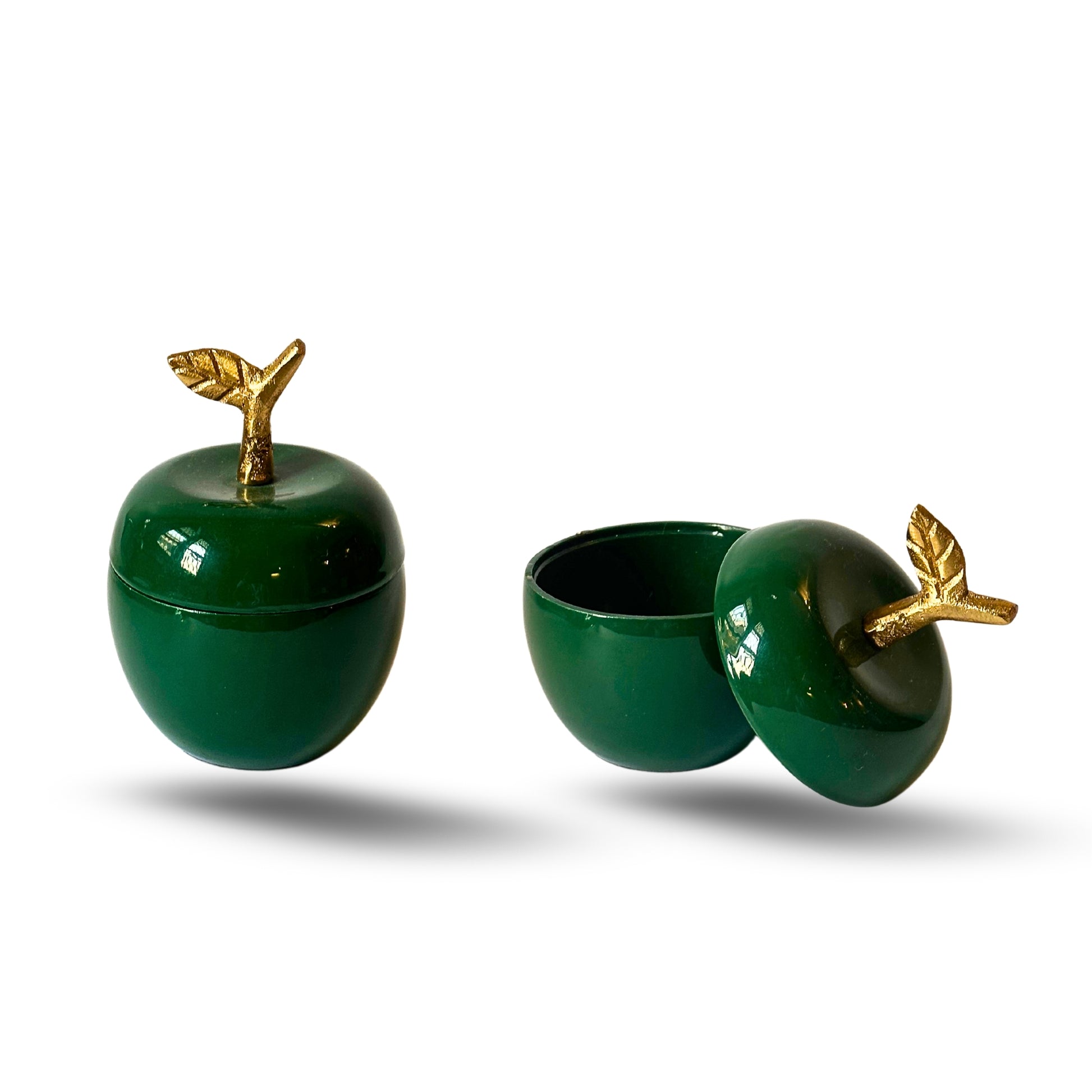 Apple Metal Jar | Green Color