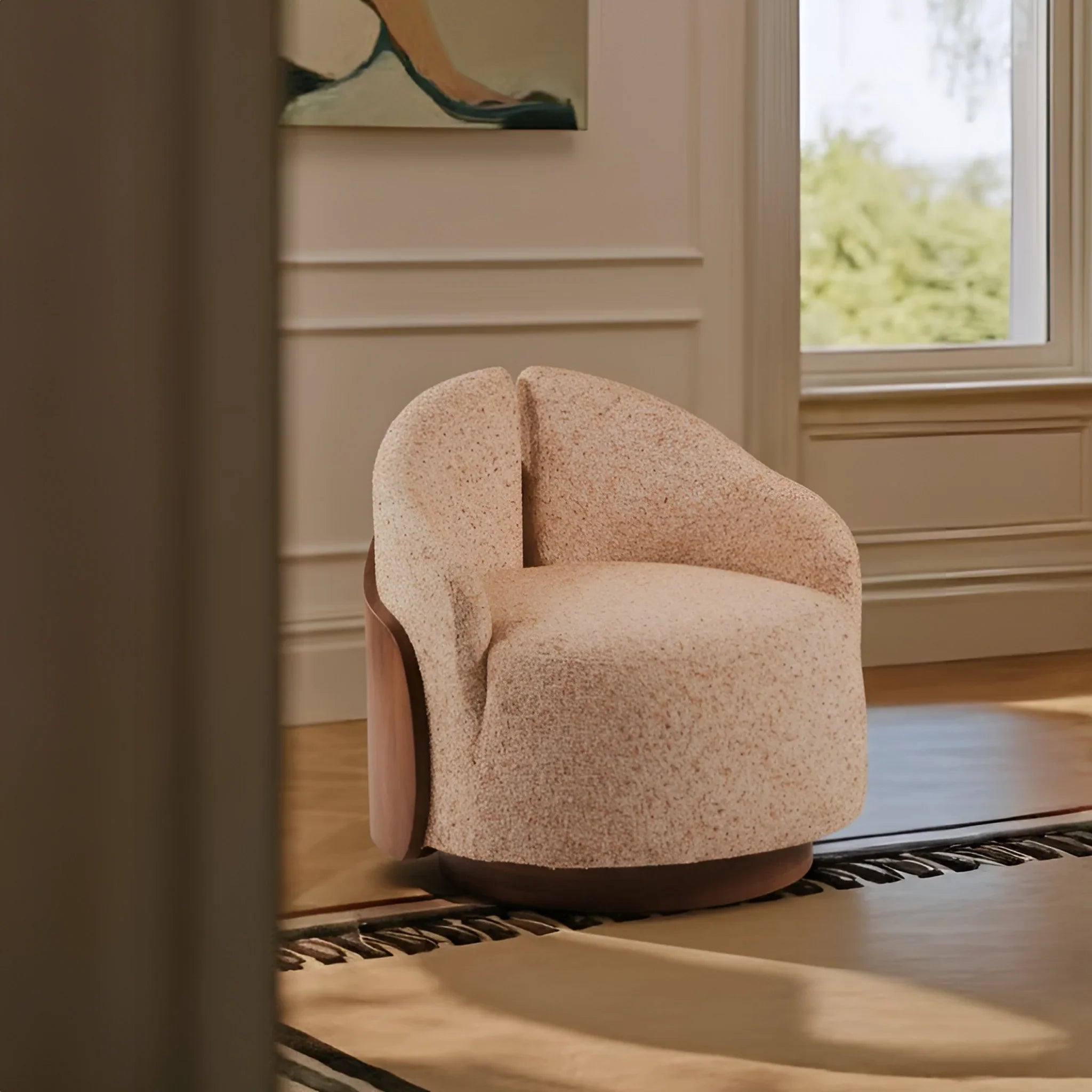 Zyra Revolving Lounge Chair