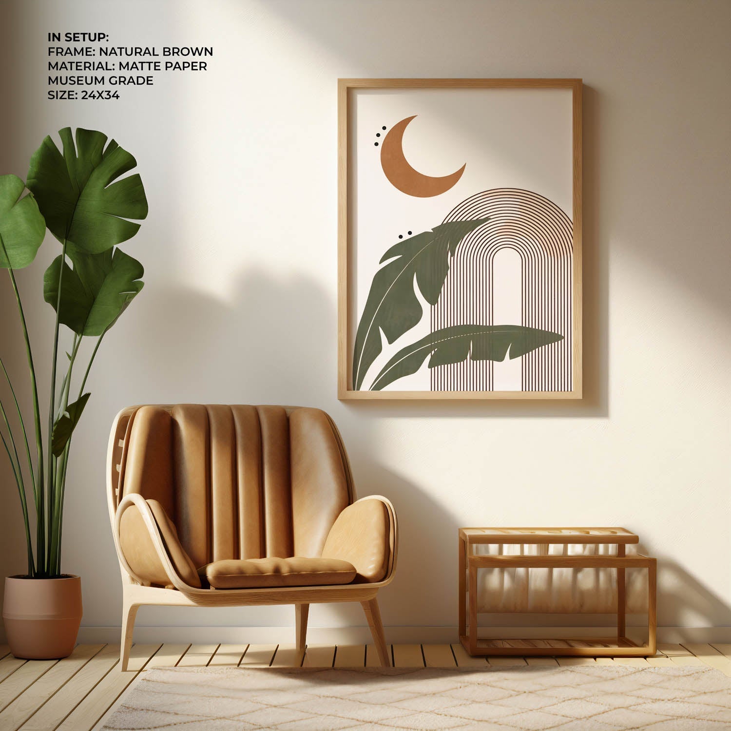 Moonlit Tropics Wall Painting