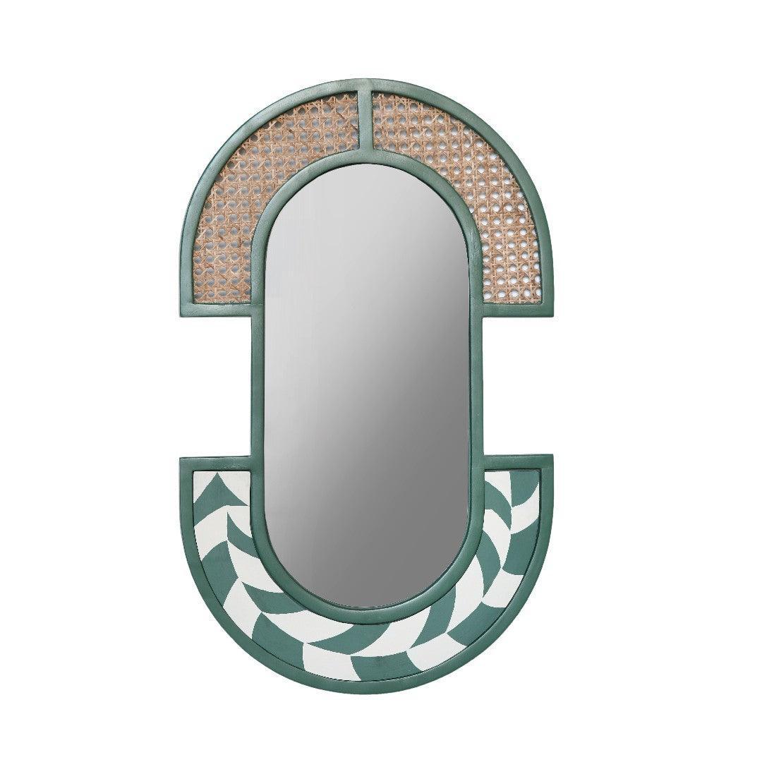 Spectrum Cane Wall Mirror | Vibrant & Prismatic Decorative Wall Mirror