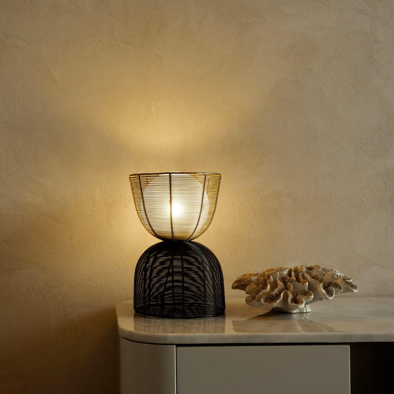 Totem Gold Table Lamp for Living Room | Home Decor Lamp | Night Lamp