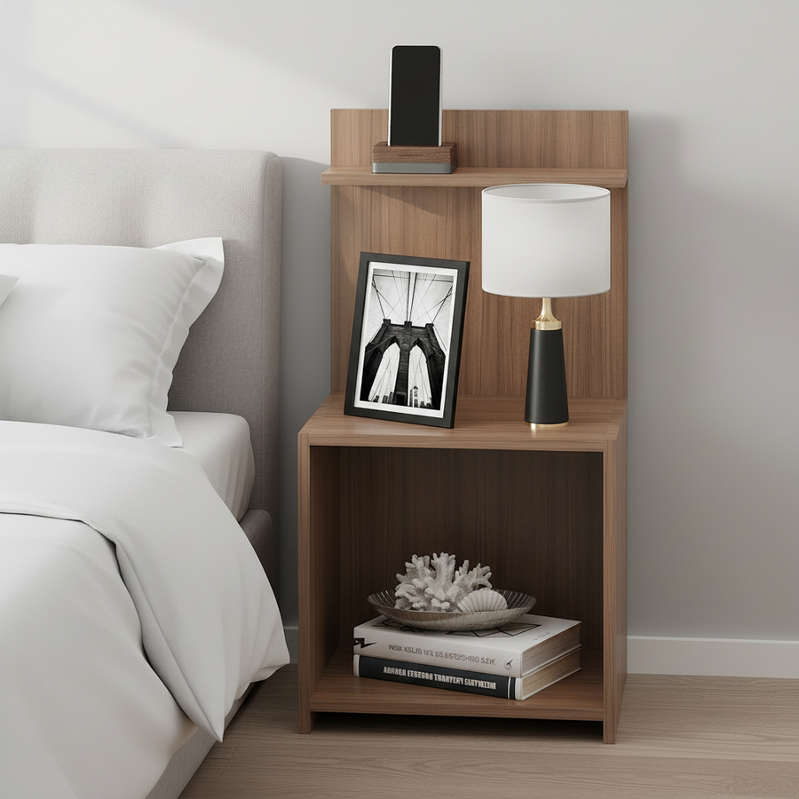 Bedside Table with Drawer and Shelf – Witty