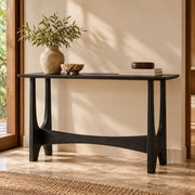 Solid Mango Wood Console Table for Entryway