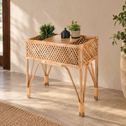 Natural Bamboo Console Table