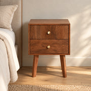 Hupp Bedside Table | Bedside Table with Drawer | Wooden Side Table for Living Room