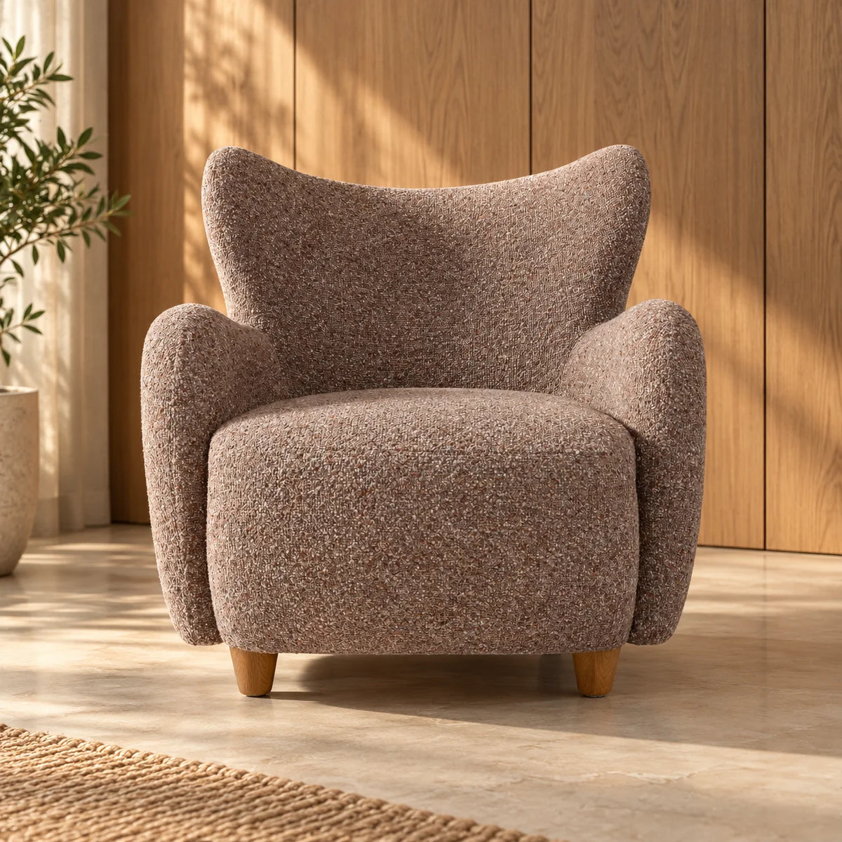 Zephyr Fabric Upholstery Armchair