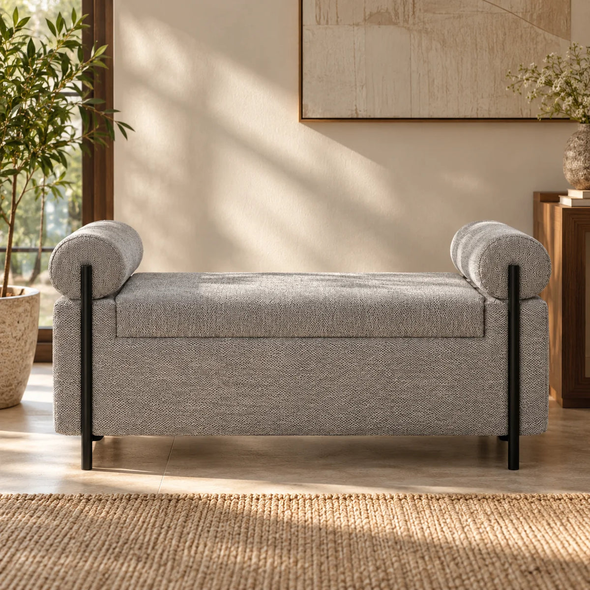 Voyage Upholstered Ottoman | 1-Seater Diwan