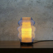 Noir ripple table lamp