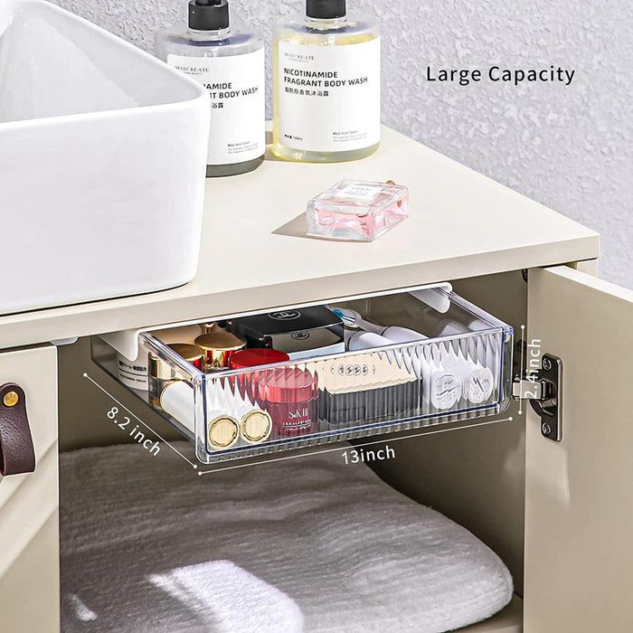 Under Desk Hidden Ready to Stick Drawer | Under Drawer Organizer