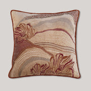 Elysian Drift Petals - Embroidered Cushion Cover - 18 x 18
