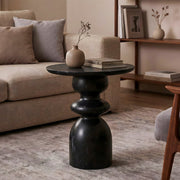 Valon Marble Side Table for Living Room | Modern End Table