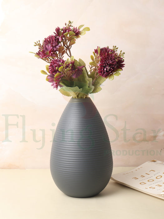 Klova Grpahite Vase | Minimalistic Decorative Vase | Elegant Graphite Vase