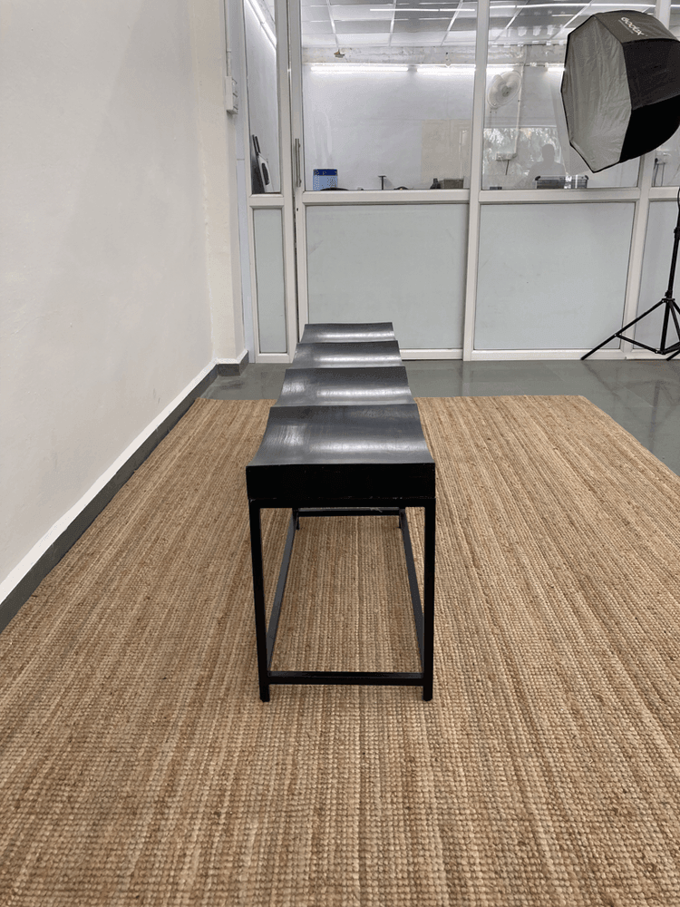 Baron Bench | Solid Teak Wood And Metal