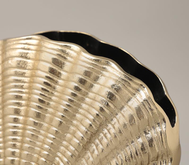 Shells Vase | Gold Finished and Black Powder Coated