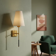 Gold Metal Wall Light | Modern Wall Lamp with E27 Holder for Living Room & Bedroom