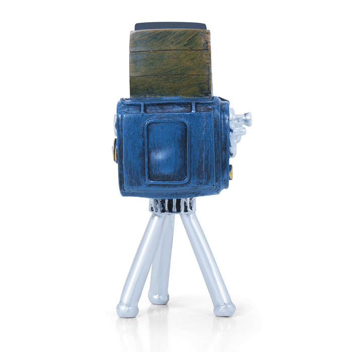 Vintage Tripod Camera Tabletop Accent - Blue