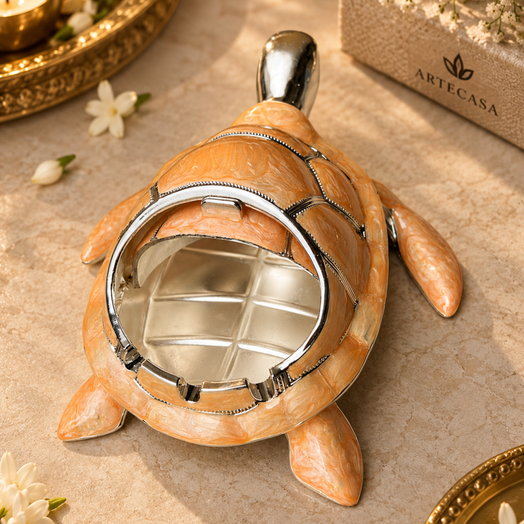Silver Plated Ash Tray Turtle