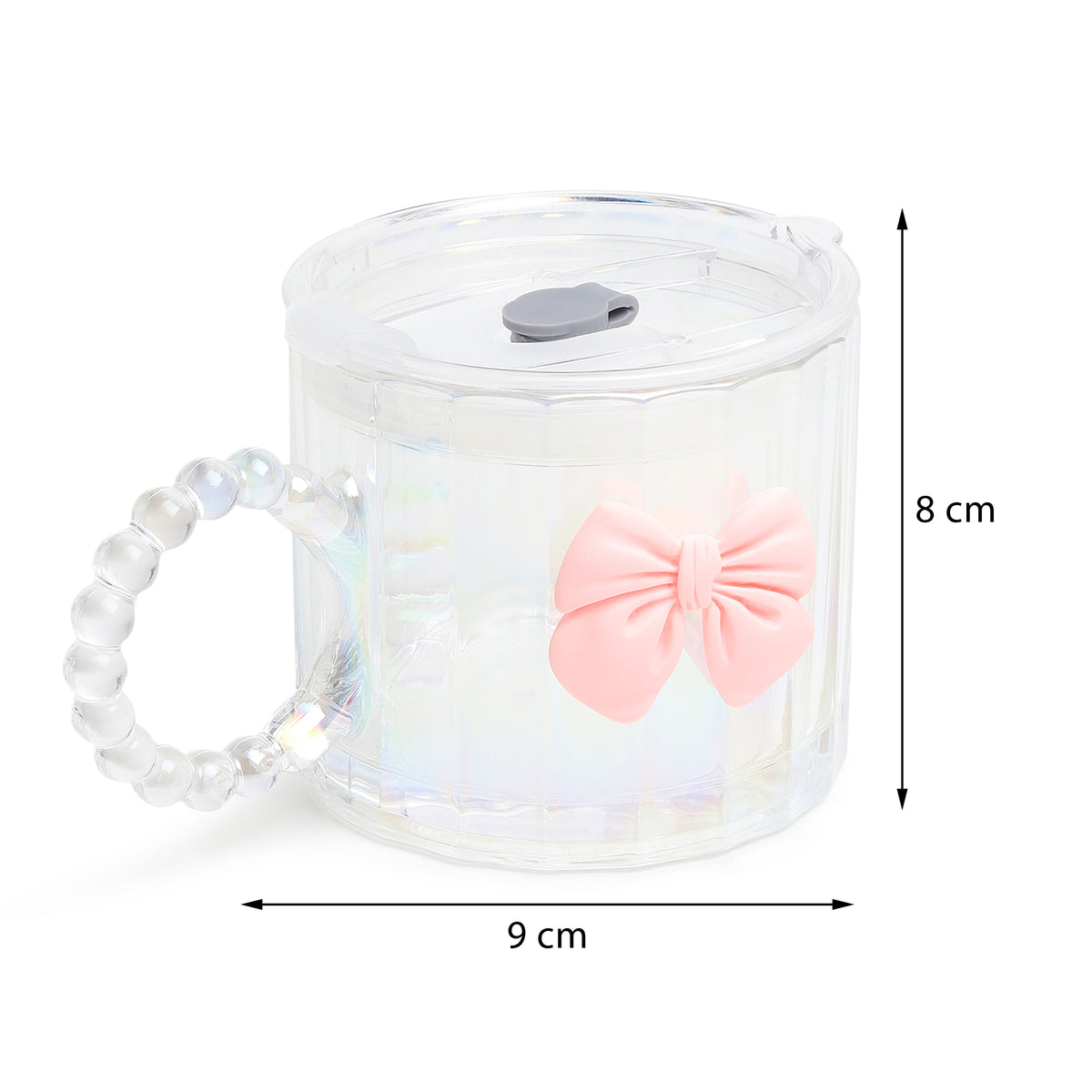 Colette Glass Tumbler Bow