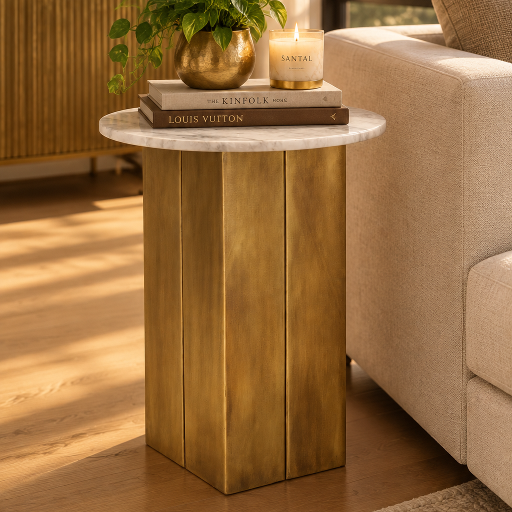 Aurum Marble Side Table