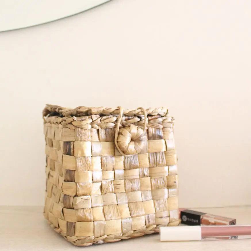 Jewelry Box Basket |  Water Hyacinth