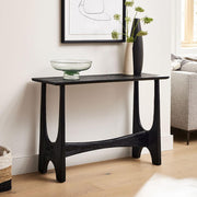 Solid Mango Wood Console Table for Entryway |  Modern Hall Table for Living Room