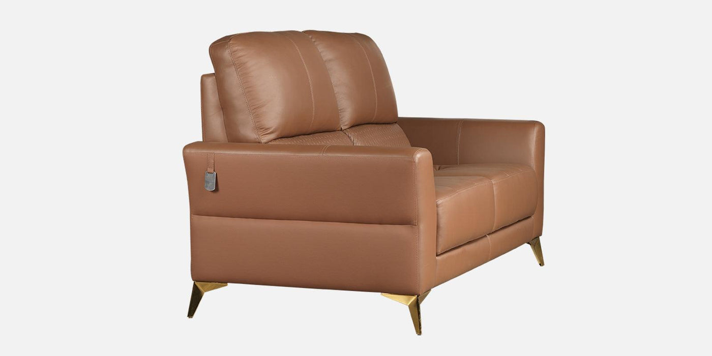 Madrid Genuine Leather Modern design sofa In Brown Colour