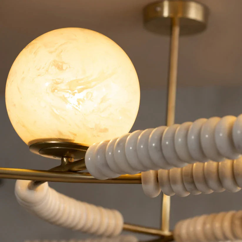 Virga Gold Chandelier