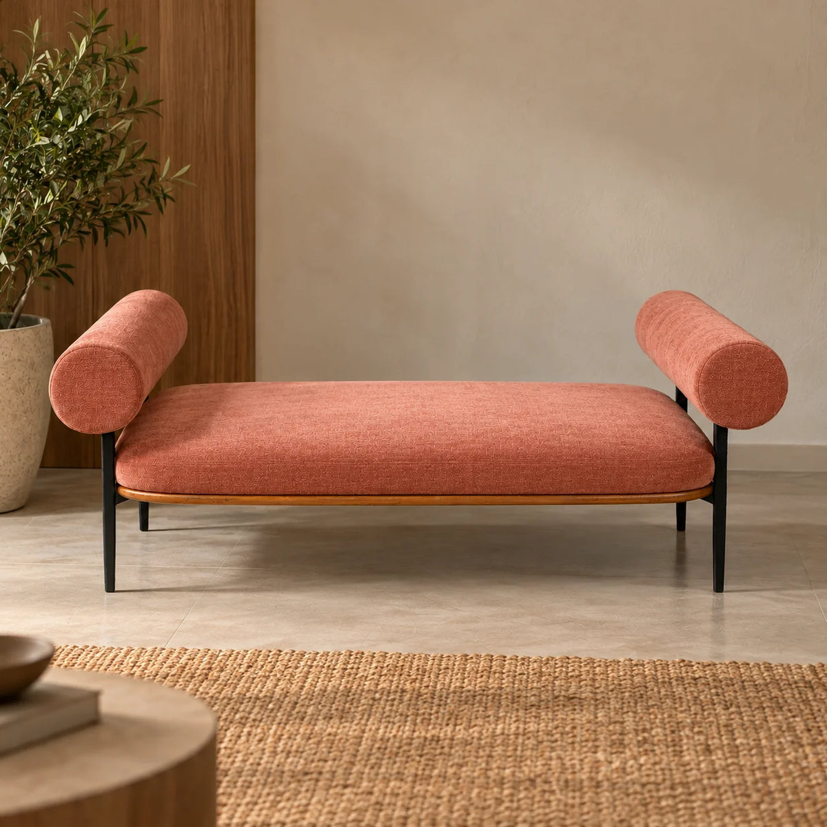 Vita Diwan Bench | Brown
