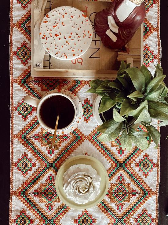 Peony Aroma Stone Flower Passive Diffuser On A Round Coaster