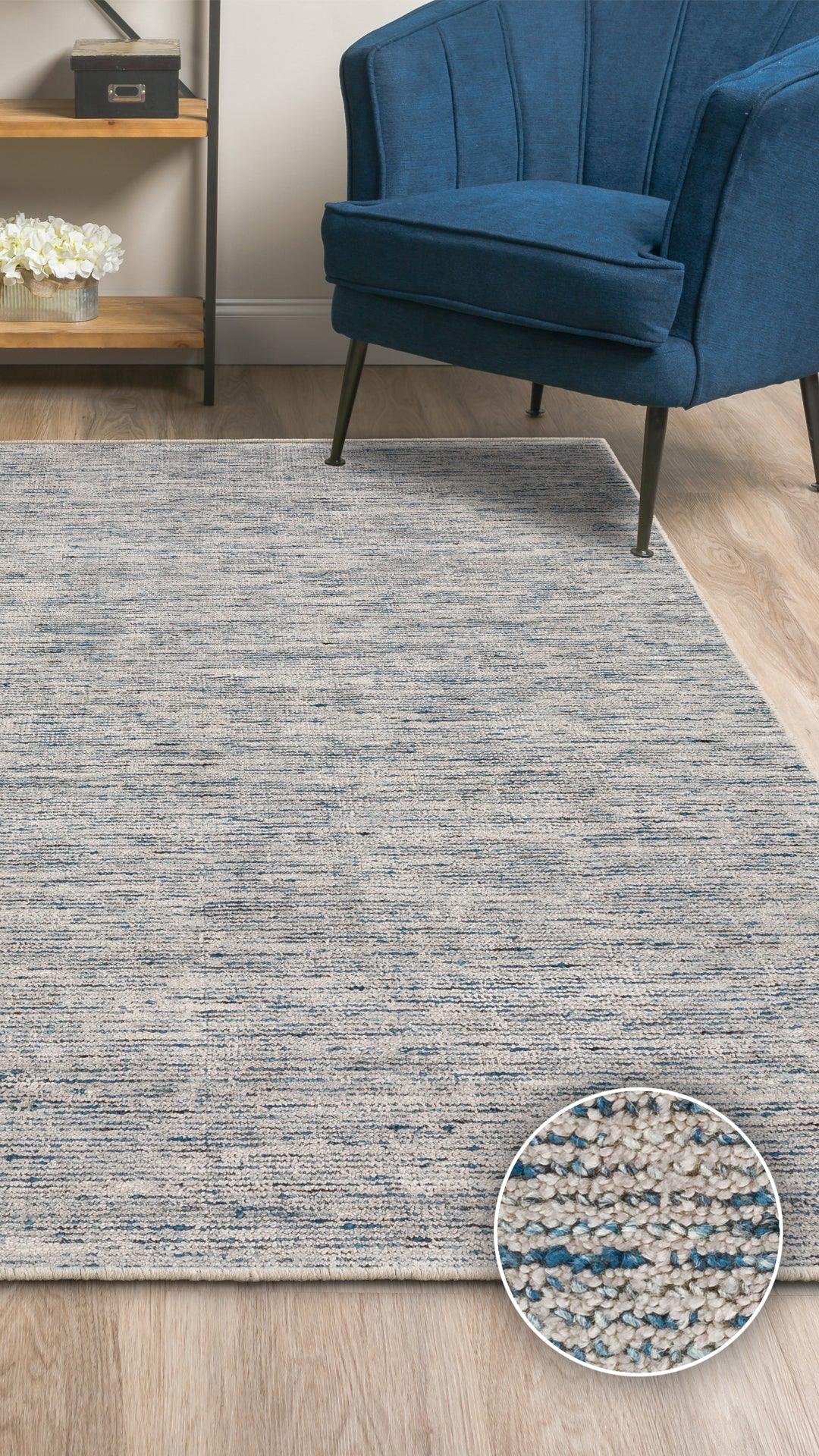 Hand-Loomed Luxury Carpet Rug for Bedroom/Living Area/Home with Anti Slip Backing With Kaleen's Signature Cotton Backing for Long Life Rectangle Ambient