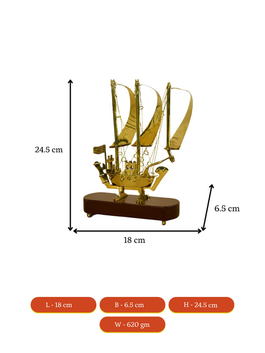 Brass Ship Decor