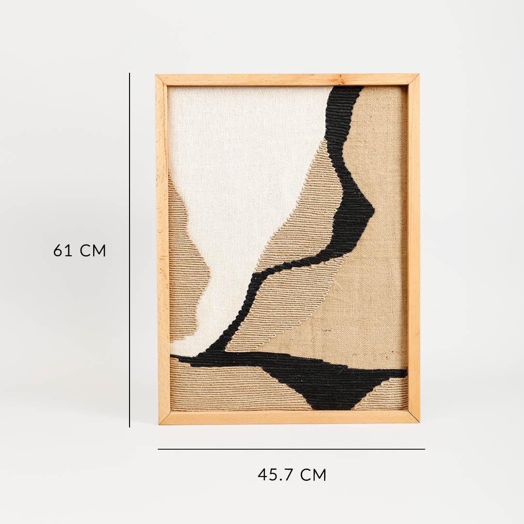 Sebastian EmbroIdered Rectangle Wall Art