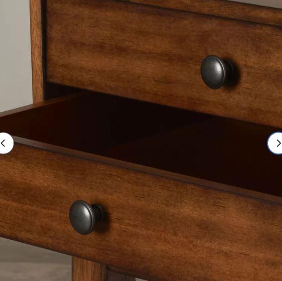 Neuf Sheesham Wood Fabric Bench with Storage Drawers | Entryway Seating for Living Room & Bedroom